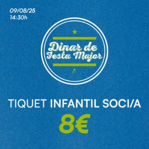 DINAR DE FESTA MAJOR - INFANTIL SOCI/A